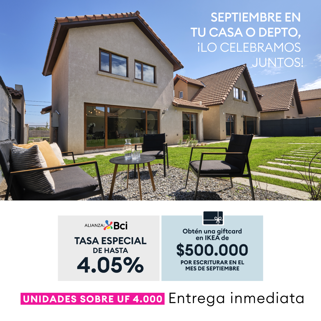 ¡Aprovecha por septiembre y concreta hoy! 
