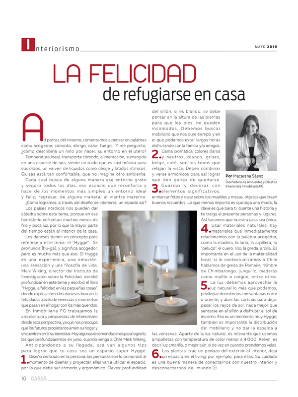 La Felicidad de Refugiarse en Casa