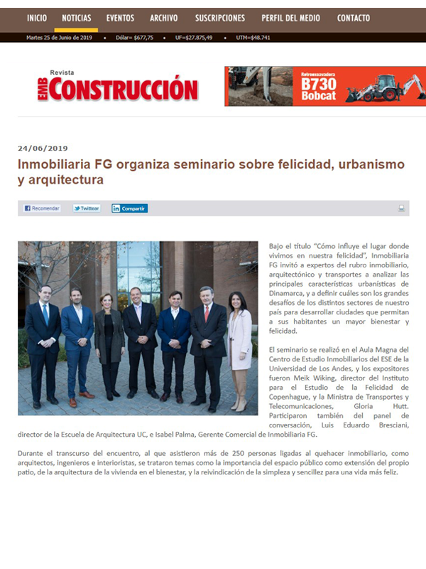 Seminario sobre la Felicidad, Urbanismo y Arquitectura