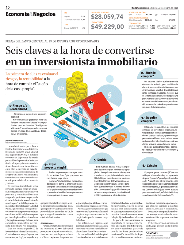 claves, inversionistas, inmobiliario, casas, departamentos, propiedades