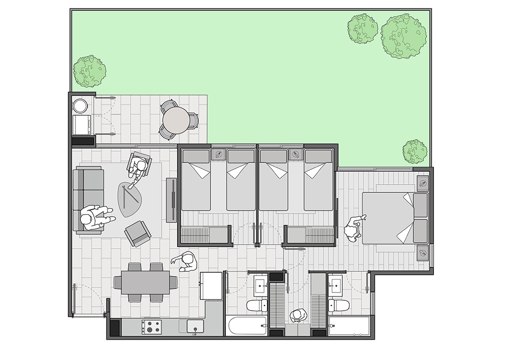 C1 + Patio